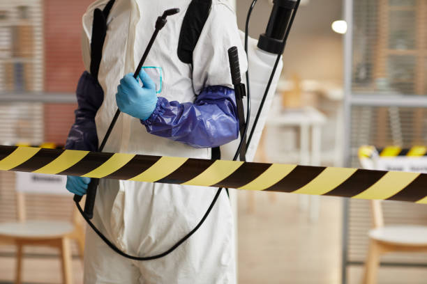 Professional Sewage Cleanup technician working in Marshall, MI